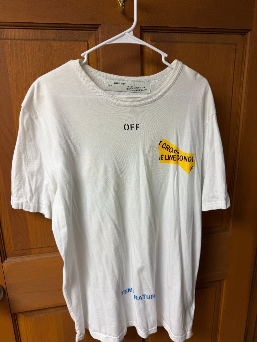 Off White Men's White T-Shirt  Size XL  In Great Shape!!